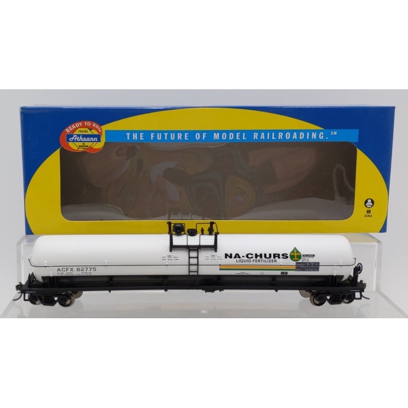 Athearn 73796 HO RTR 62′ Tank, Na-Churs Fertilizer #82775 LN/Box