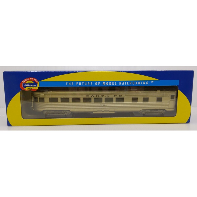 Athearn 7915 HO Scale Santa Fe Streamlined Observation Car #3197 LN/Box