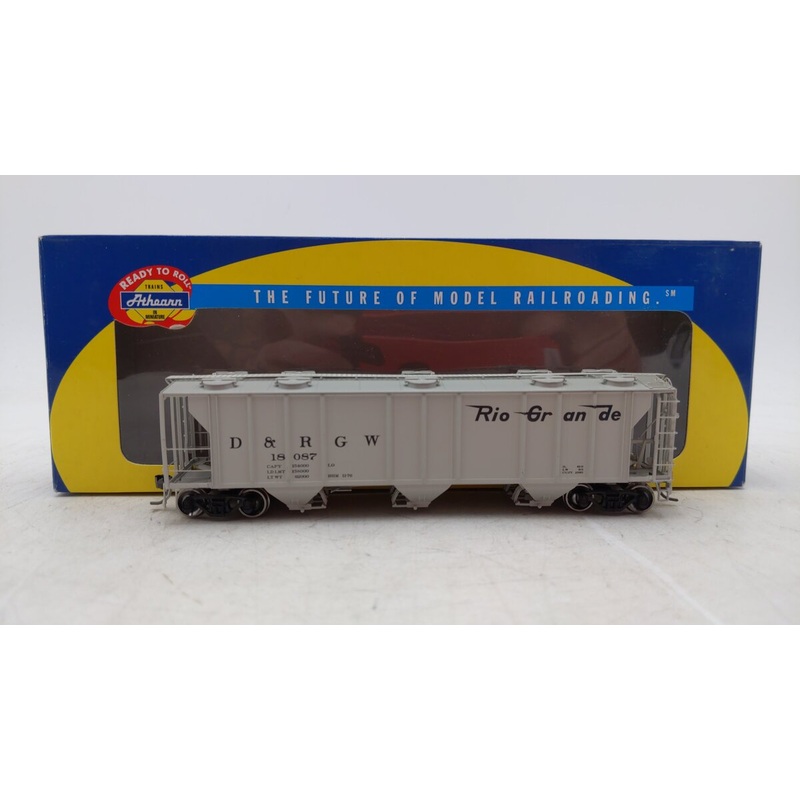 Athearn 89009 Ho RTR PS 2893 Covered Hopper D&RGW #18087 Rio Grande EX/Box