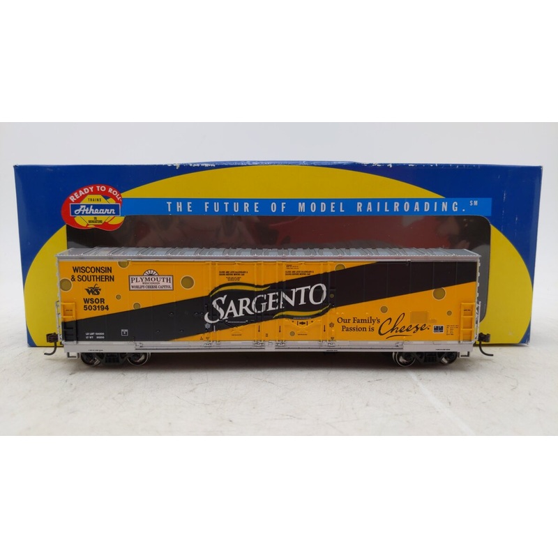 Athearn 91286 HO WSOR/Sargento 50′ Double Door Box #503194 EX/Box