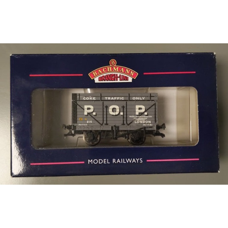 Bachmann 37-180A OO Gauge COKE Rail P.O.P 7 Plank Wagon #215 LN/Box