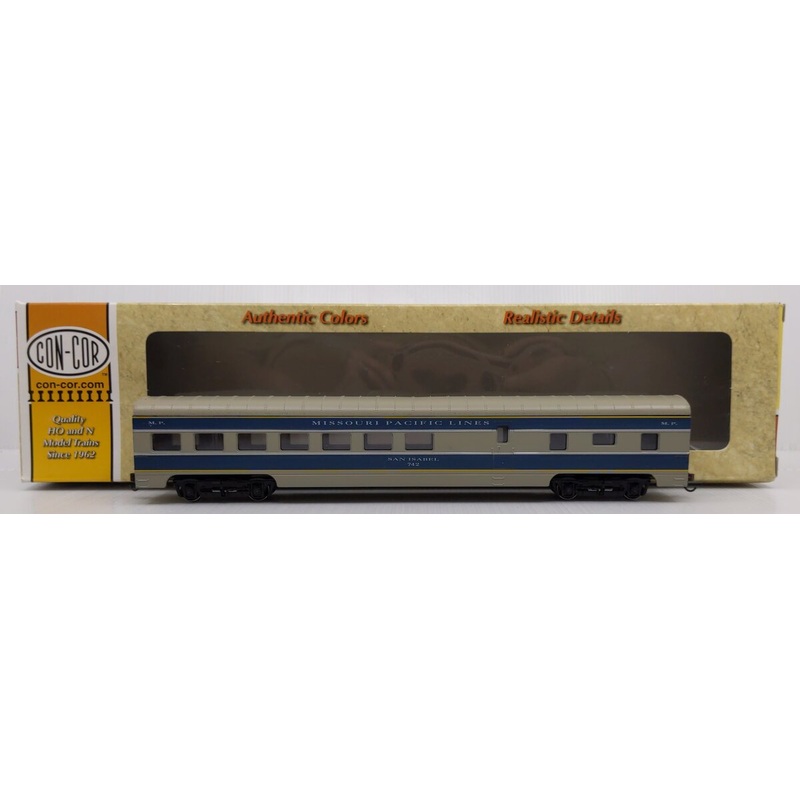 Con-Cor 0001-01000R HO Scale Mopac ‘Eagle’ 72 Ft Diner Passenger Car #742 EX/Box
