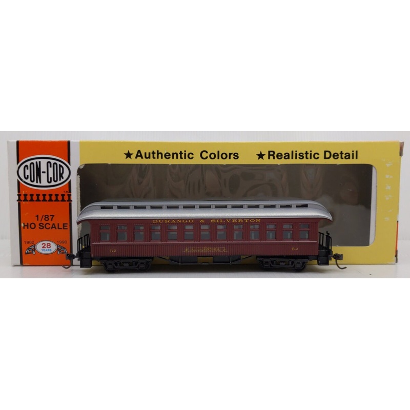 Con-Cor HO Scale Special Edition D&SNG Alamosa Old Time Passenger Car #B-2 LN/Box