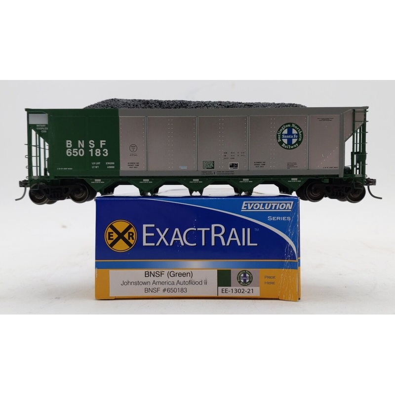 ExactRail EE-1302-21 HO Scale BNSF Autoflood II Hopper Car #650183 LN/Box