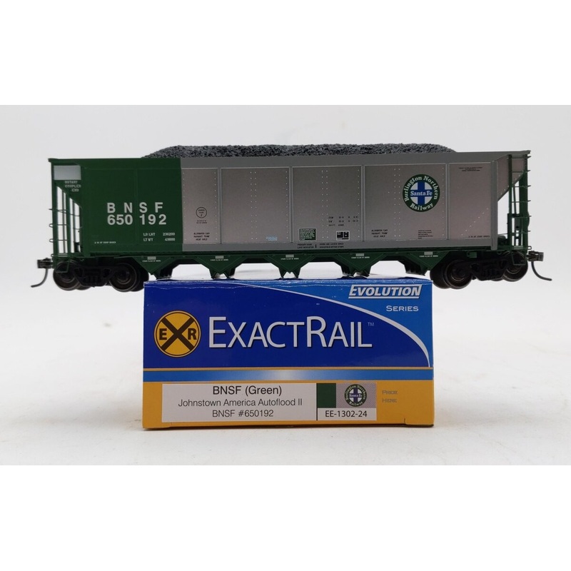 ExactRail EE-1302-24 HO Scale BNSF Autoflood II Hopper Car #650192 LN/Box