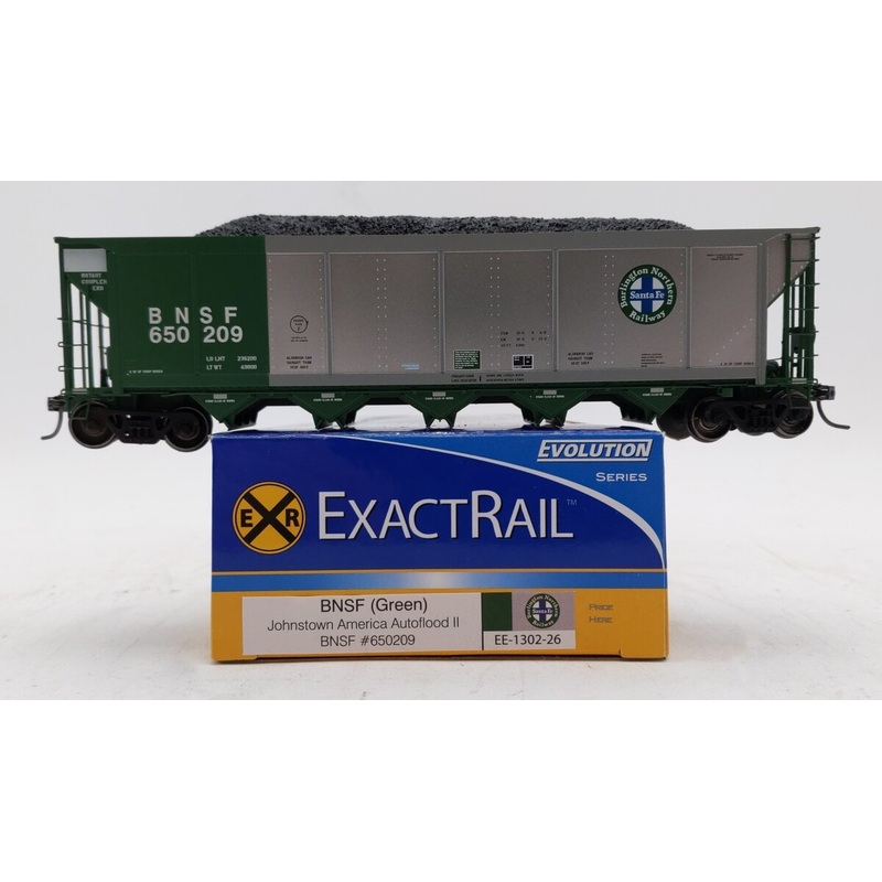 ExactRail EE-1302-26 HO Scale BNSF Autoflood II Hopper Car #650209 LN/Box
