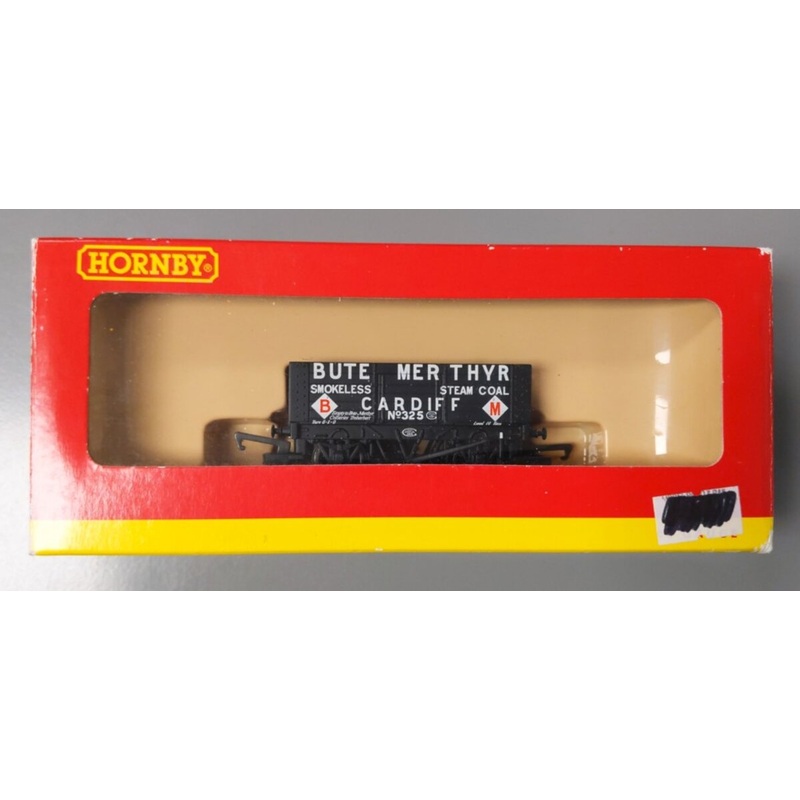 Hornby R6301 OO Gauge Bute Merthyr 6 Plank Wagon #325 LN/Box