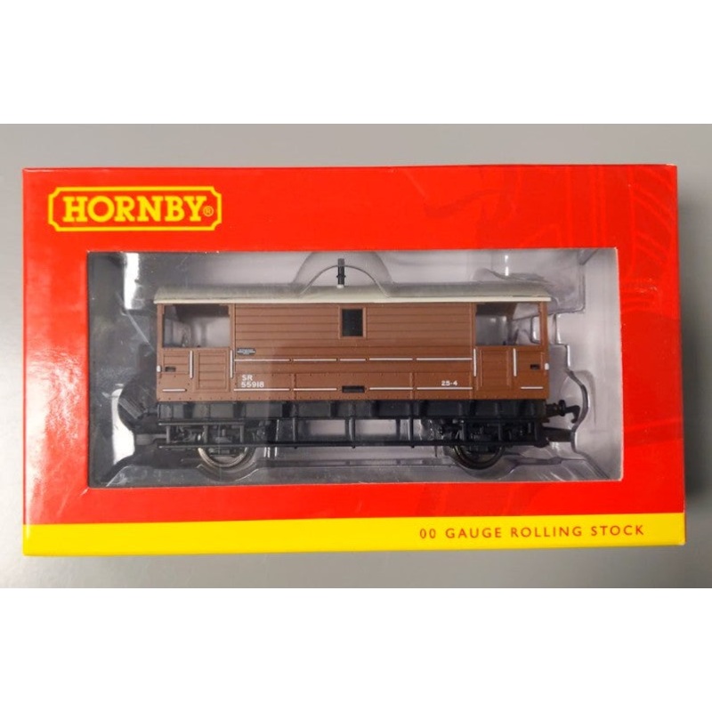 Hornby R6802 OO Gauge Southern Railway 20 Ton Brake Van #55918 LN/Box