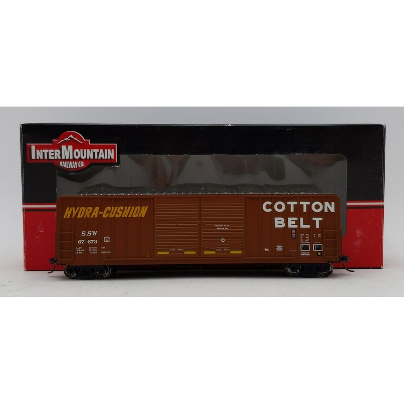 Intermountain 48302-11 HO FMC 5283 Cu. Ft. Cotton Belt 50 Boxcar SSW #67673 VG/Box