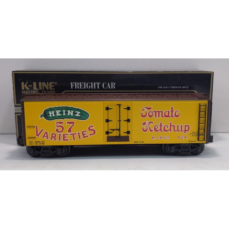 K-Line K642-5203 O Gauge Heinz Tomato Ketchup Reefer Car #424 LN/Box