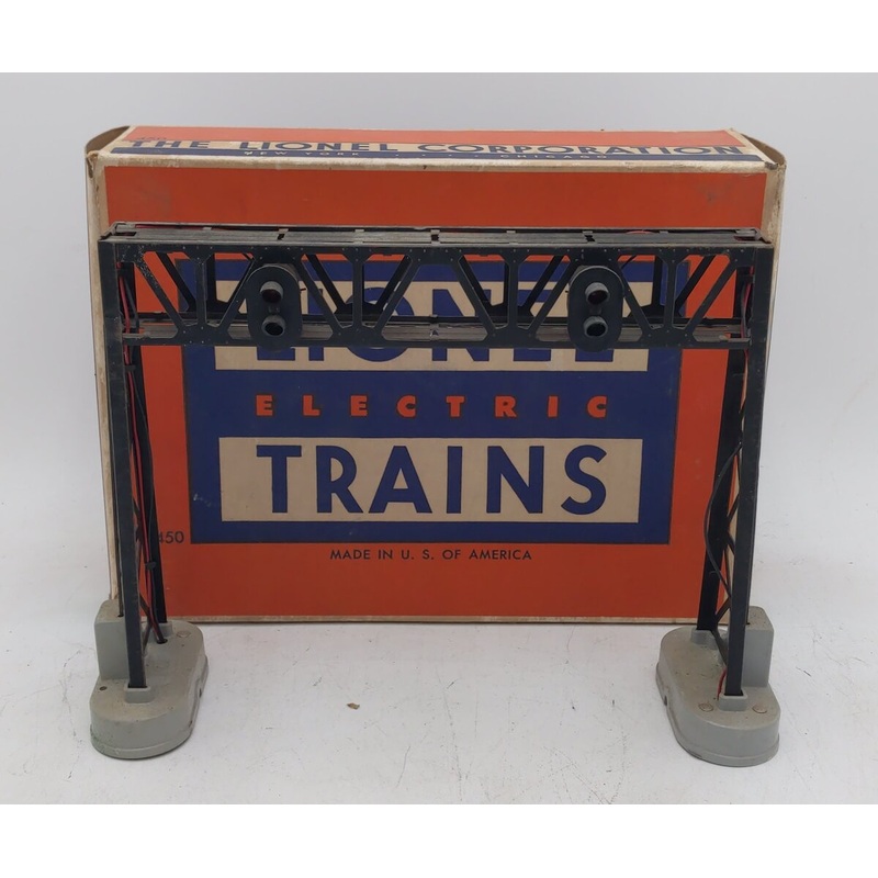 Lionel 450 Vintage O Postwar Operating Signal Bridge VG/Box