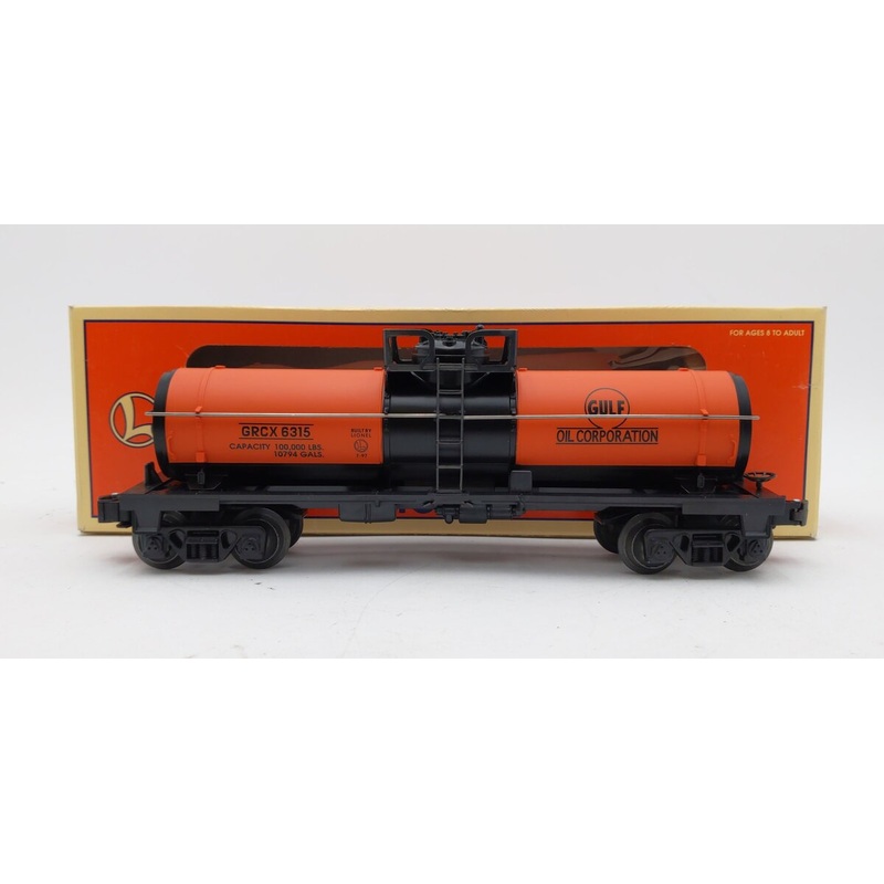 Lionel 6-19611 O Gauge Gulf Single Dome Tank Car #6315 EX/Box