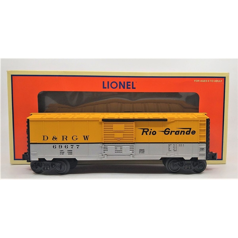 Lionel 6-25045 O Denver and Rio Grande Western Boxcar #69677 EX/Box