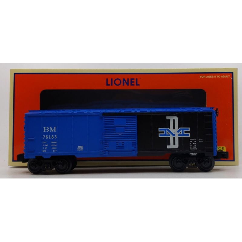 Lionel 6-25307 O Gauge Boston & Maine Boxcar #76183 LN/Box