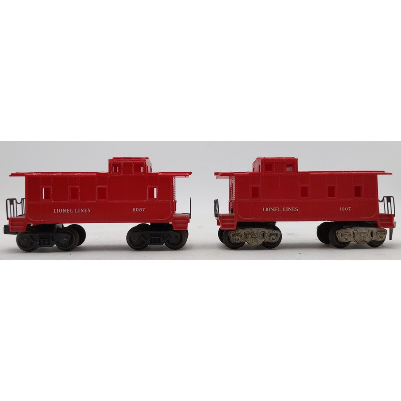 Lionel 6057 & 1007 Vintage O Lionel Lines Red Caboose [2] VG