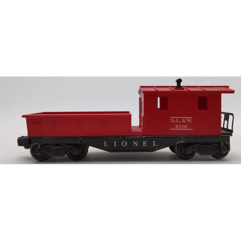 Lionel 6119 Vintage DL&W Red Work Caboose EX
