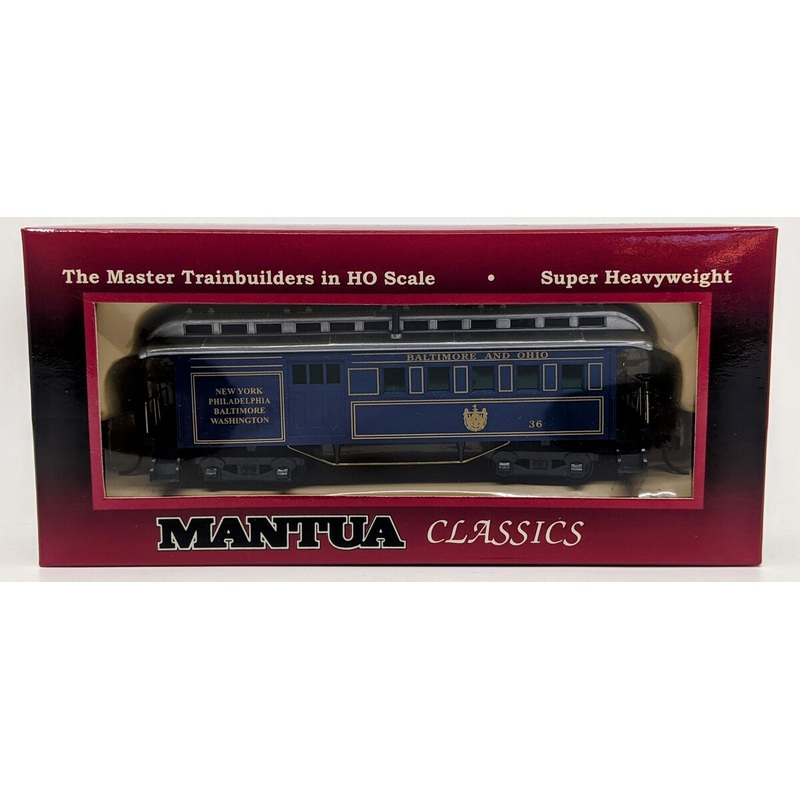 Mantua 720525 HO Scale Baltimore & Ohio Old Time 1890 Combine Car #36 LN/Box