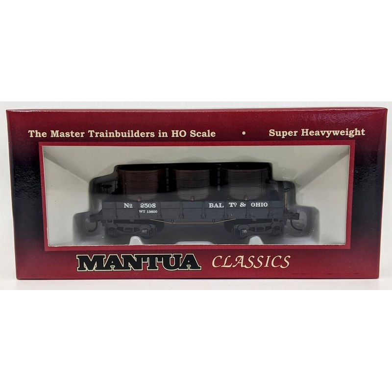 Mantua 723025 HO Scale Baltimore & Ohio Wooden Water Car #2508 EX/Box