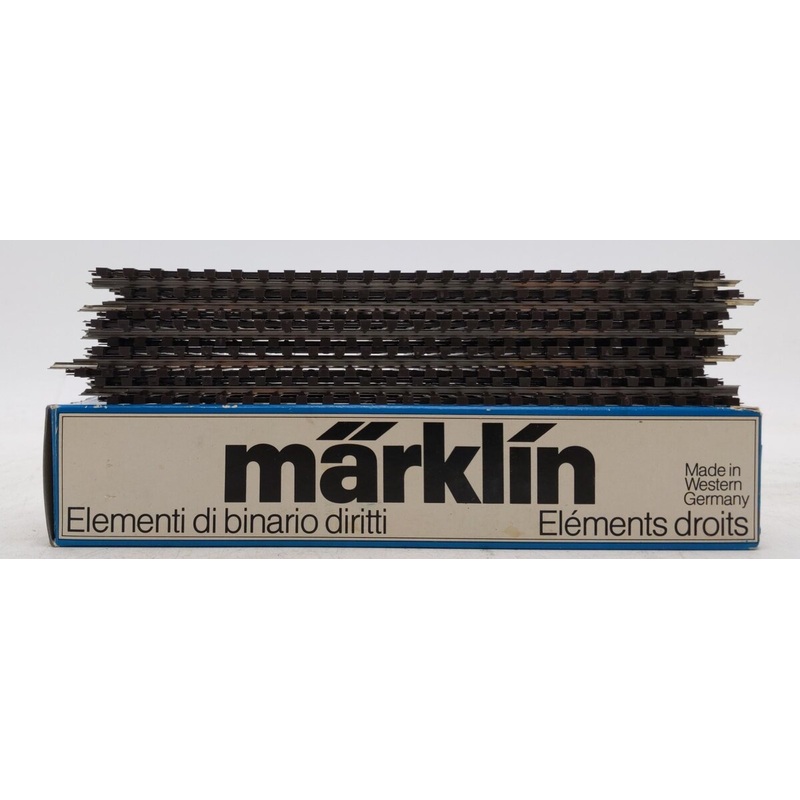 Marklin 2200 HO K Track 7-1/8 Straight Track (Box of 9) EX/Box