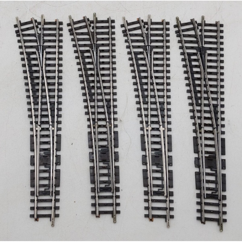 Marklin 2271L HO 14 K Track Left Hand Switch Turnouts (4) VG