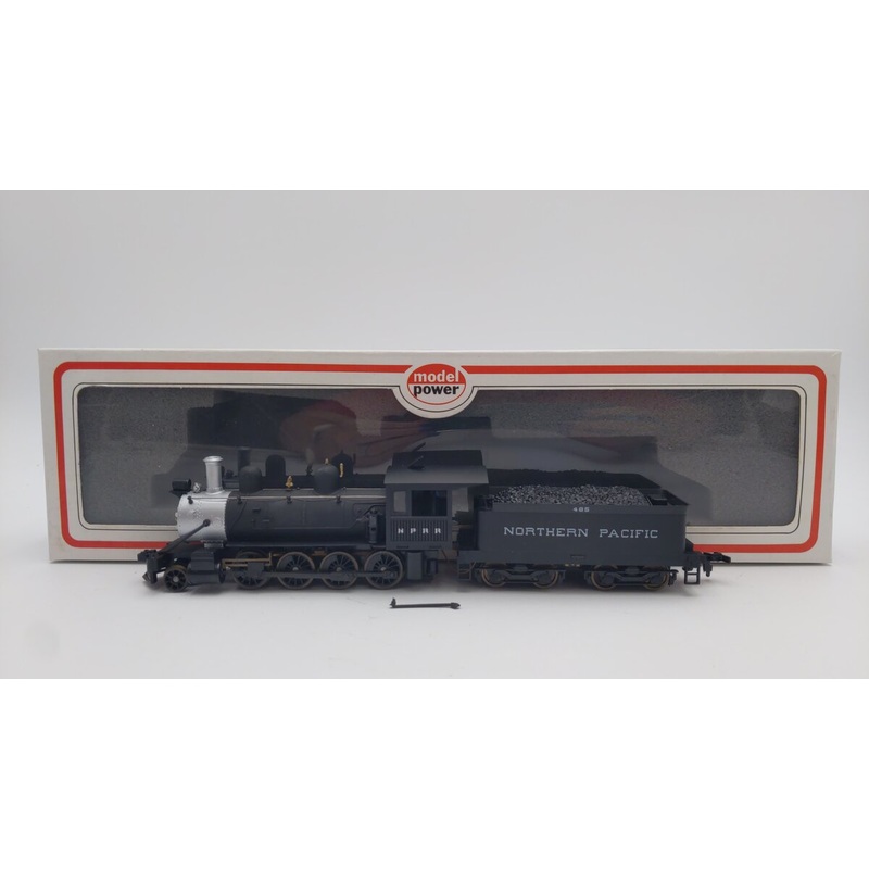 Model Power 6560 HO Scale Northern Pacific 2-8-0 Consolidation Steam Engine #485 EX/Box