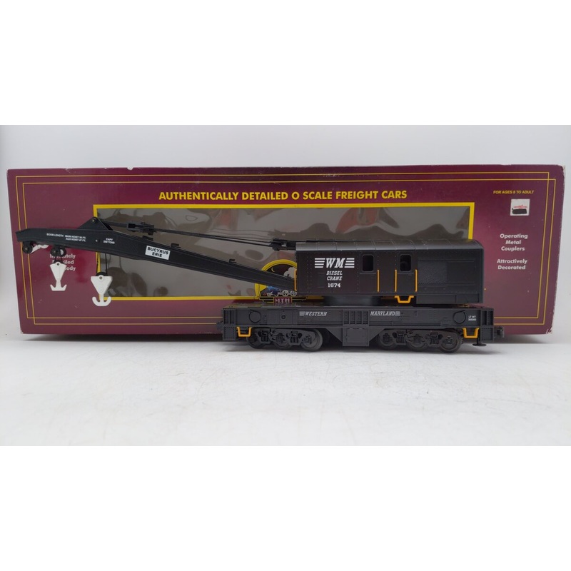 MTH 20-98286 Western Maryland Crane Car EX/Box
