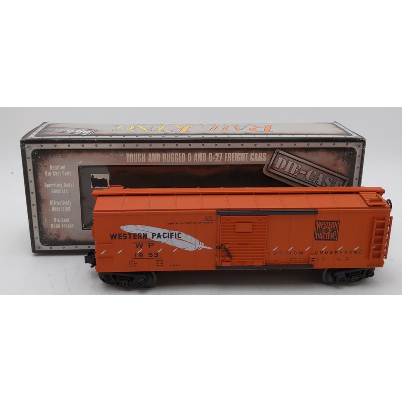 MTH 30-8402 O Gauge Western Pacific Die-cast Boxcar #1953 EX/Box