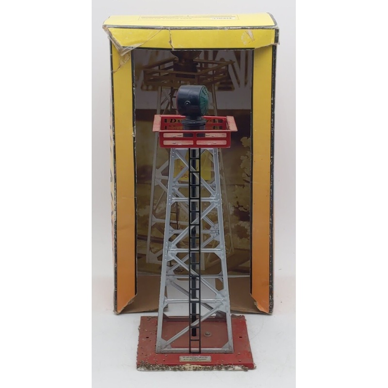 MTH 30-9033 O Gauge #394 Operating Red & Green Rotating Aircraft Beacon EX/Box