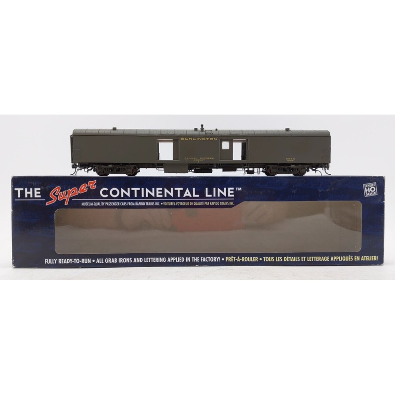 Rapido Trains 106175 HO Chicago Burlington & Quincy Baggage Express #1036 VG/Box