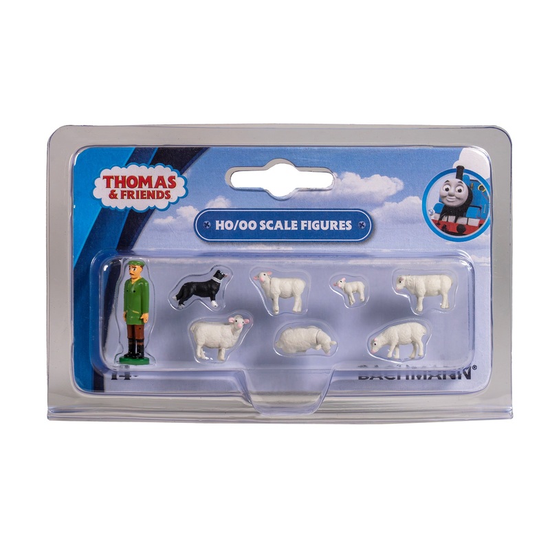 Bachmann 33304 HO/OO Thomas & Friends Farmer McColl, Sheepdog, and Sheep