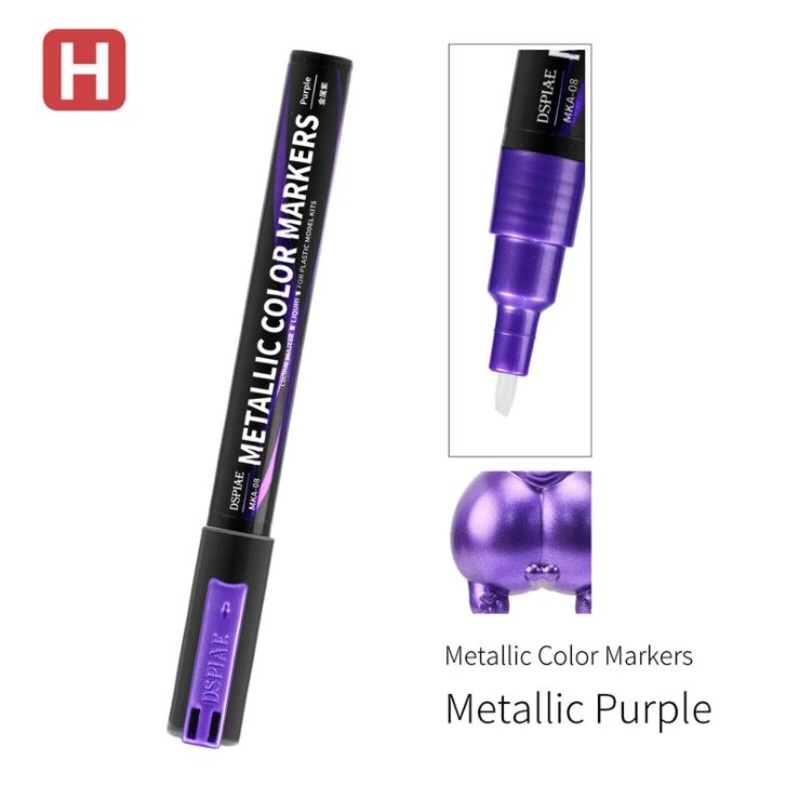 Dspiae MKA-08 Metallic Purple Super Metallic Color Marker
