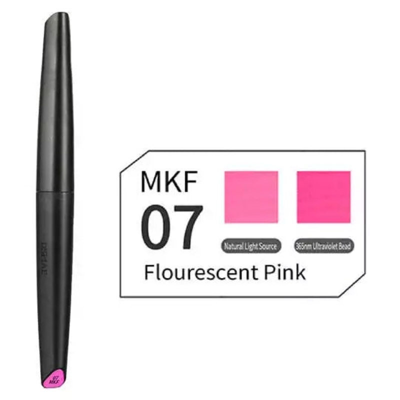Dspiae MKF-07 Fluorescent Pink Eco-friendly Water-based Soft Head Marker