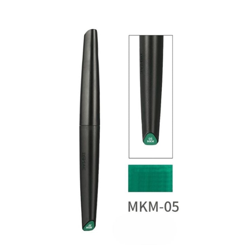 Dspiae MKM-05 Metallic Green Eco-friendly Water-based Soft Head Marker