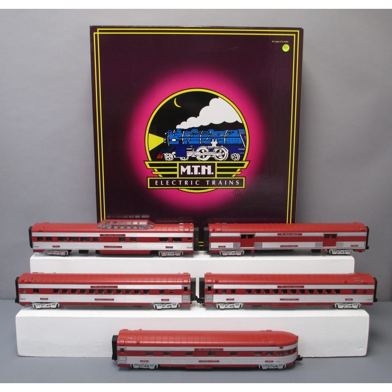 MTH 20-6528 O MoPac Katy 70′ Streamlined Passenger Car Set (Set of 5) LN/Box