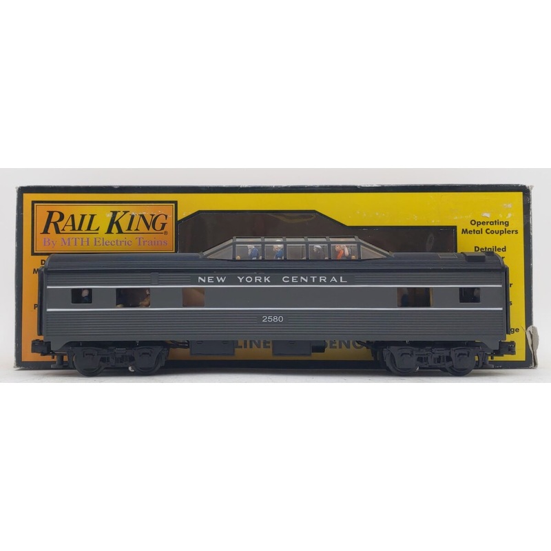 MTH 30-6080S O Gauge New York Central Vista Dome Car #2580 LN/Box