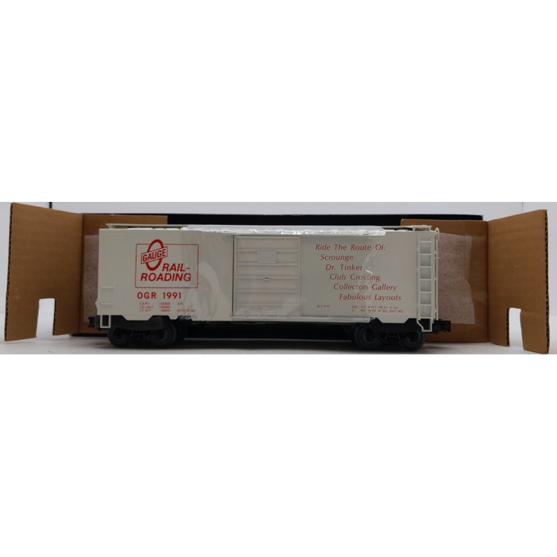 Weaver OGR1991 O Gauge Ride The Route Boxcar #1991 – 3 Rail LN/Box