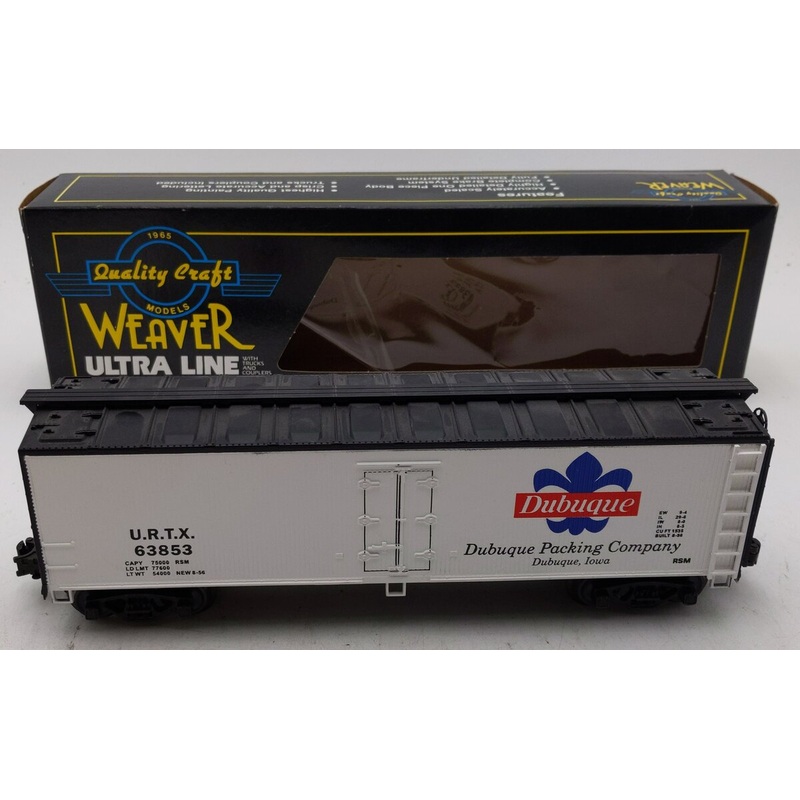 Weaver U3125 Dubuque Wood Side Refrigerator Car #63853 (3Rail) EX/Box