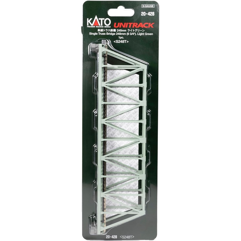 Kato 20-428 N 248 mm Light Green Single Truss Bridge