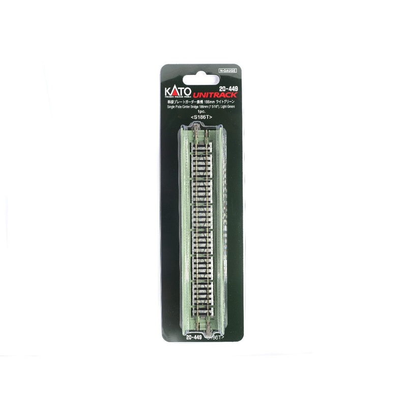 Kato 20-449 N 186 mm Light Green Single Plate Girder Bridge