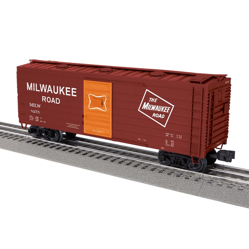 Lionel 2542041 O Milwaukee Road Rib-side Boxcar with Roof Hatches #8275