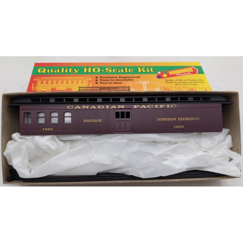Roundhouse 05217 HO Canadian Pacific 50′ Overland Baggage Car Kit
