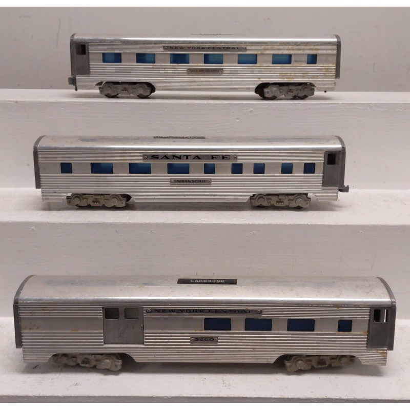 AMT Vintage O Aluminum Passenger Cars [3] VG