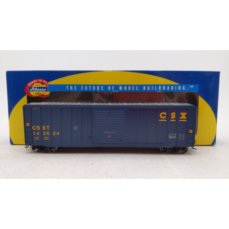 Athearn 92540 HO Scale CSX 50′ FMC Box Car #142624 EX/Box