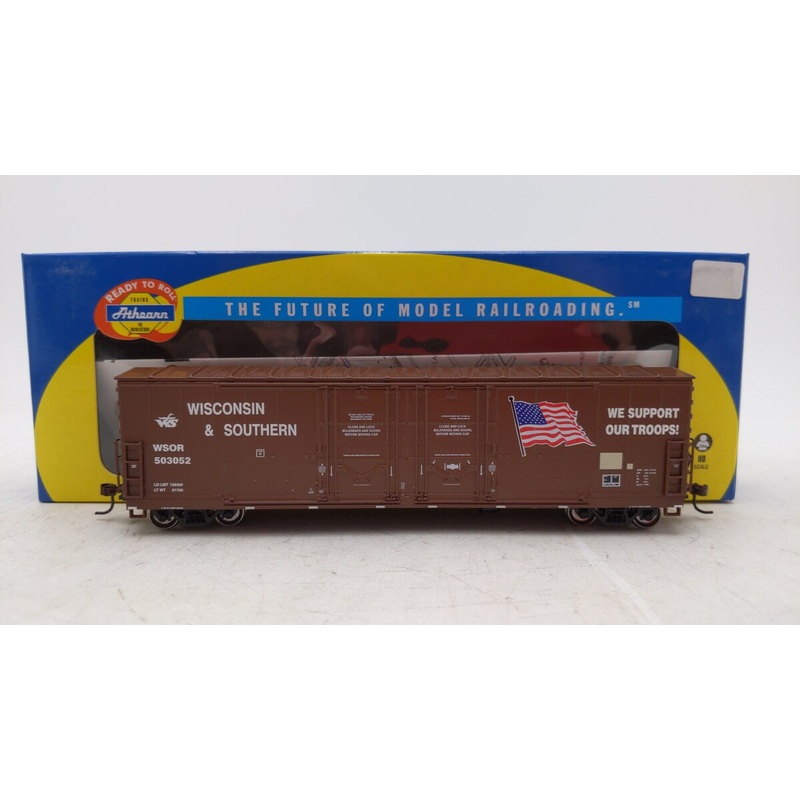 Athearn 96921 HO Wisconsin & Southern 50′ Double Door Plug Boxcar #503052 EX/Box