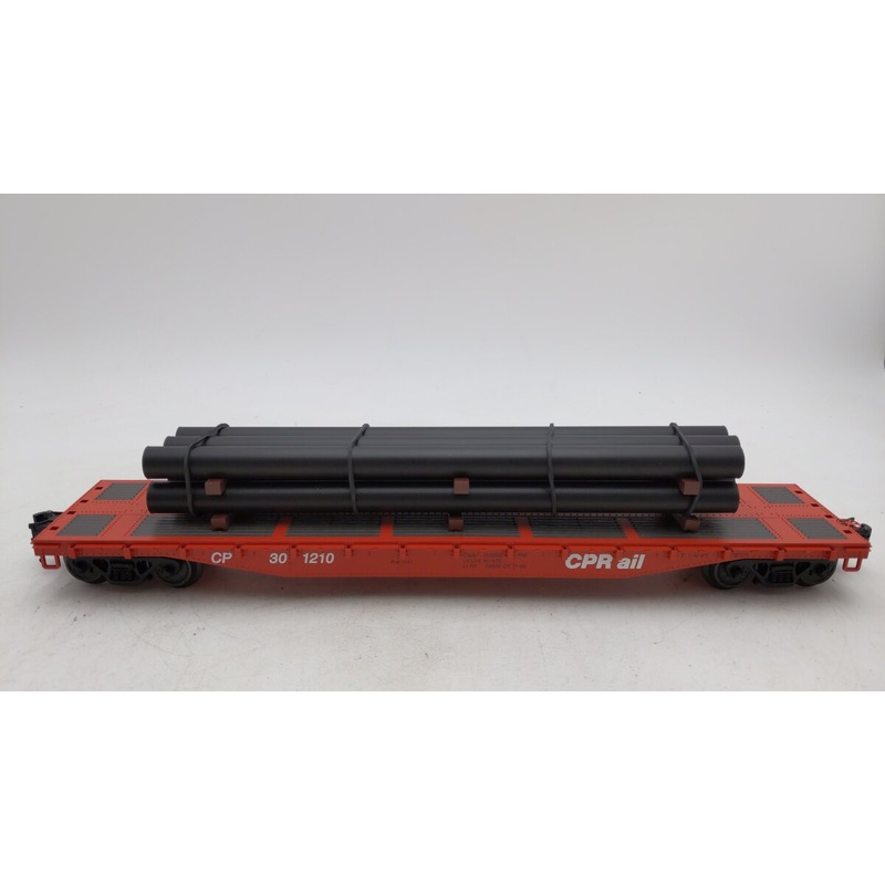 Atlas 2002014-2 O Gauge Canadian Pacific Flat Car W/ Load #301210 EX