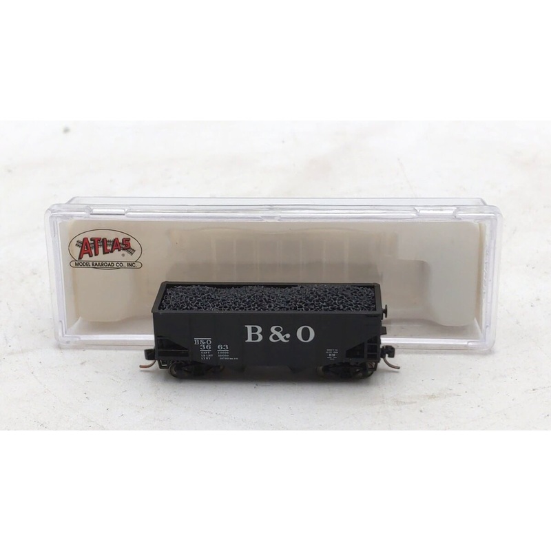 Atlas 41141 N Scale Baltimore & Ohio 55 Ton Fishbelly Hopper #3663 NIB