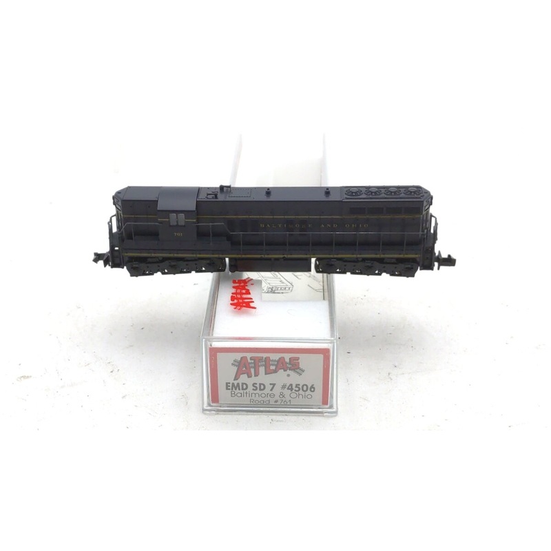 Atlas 4506 N Scale Baltimore & Ohio EMD SD7 Diesel Locomotive #761 LN/Box
