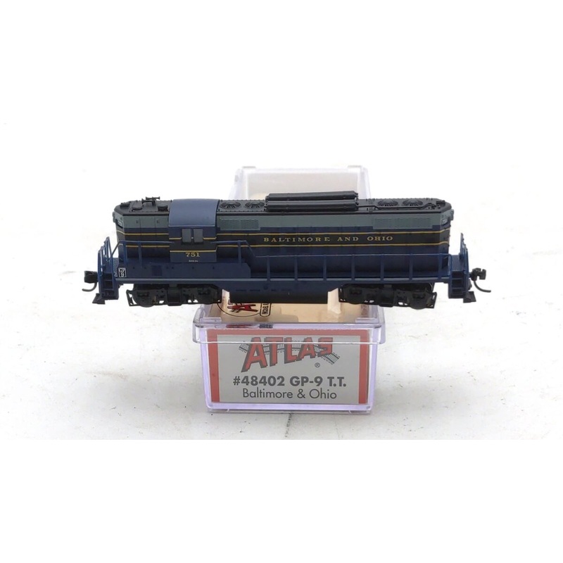 Atlas 48402 N Baltimore & Ohio GP-9 T.T. Powered Diesel Locomotive #751 w/DCC LN/Box