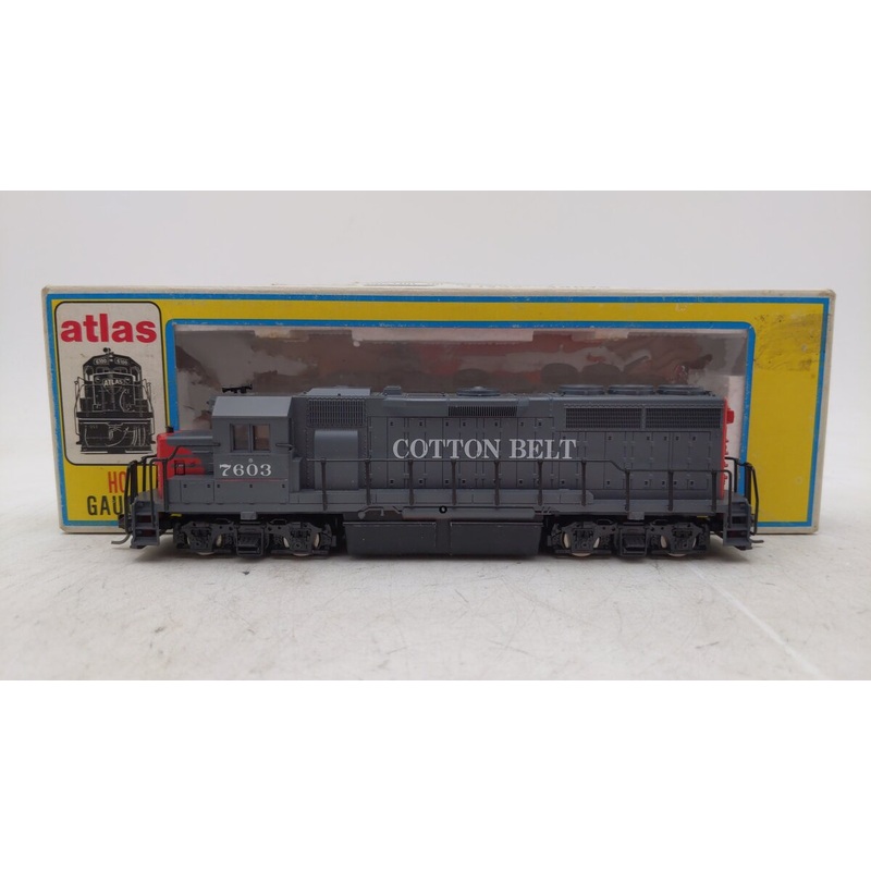 Atlas 7037 HO Scale Cotton Belt GP-40 Diesel Locomotive #7603 EX/Box