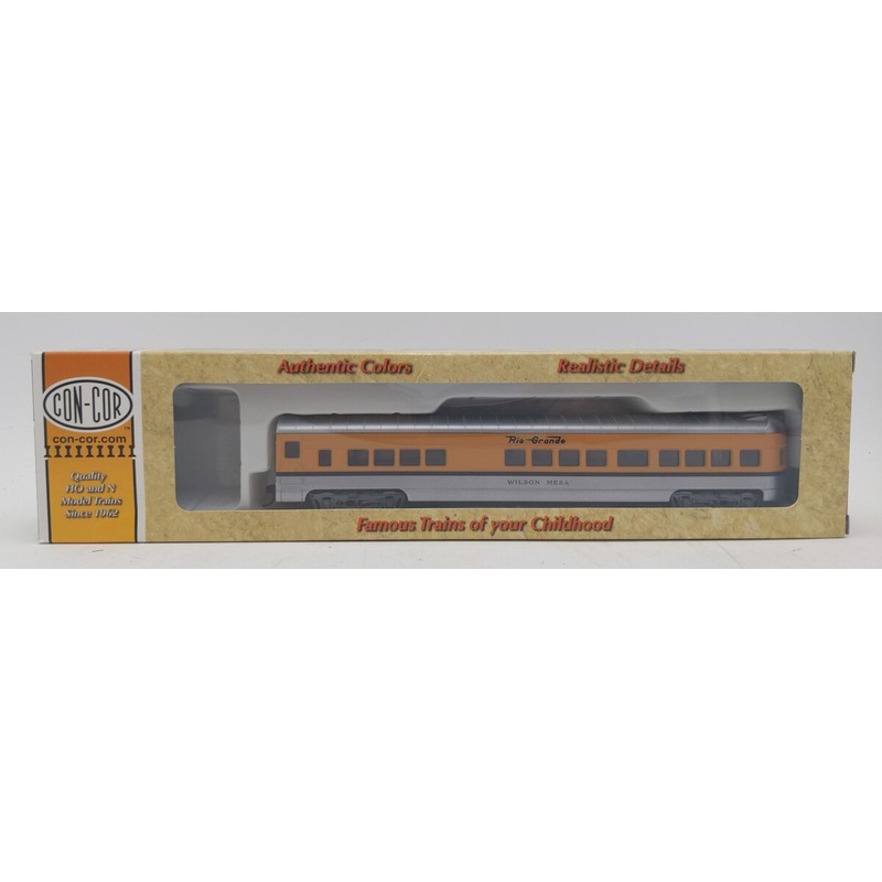 Con-Cor 0001-00960A HO Scale DRGW Wilson Mesa 72′ Passenger Observation Car LN/Box